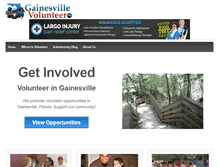 Tablet Screenshot of gainesvillevolunteer.com